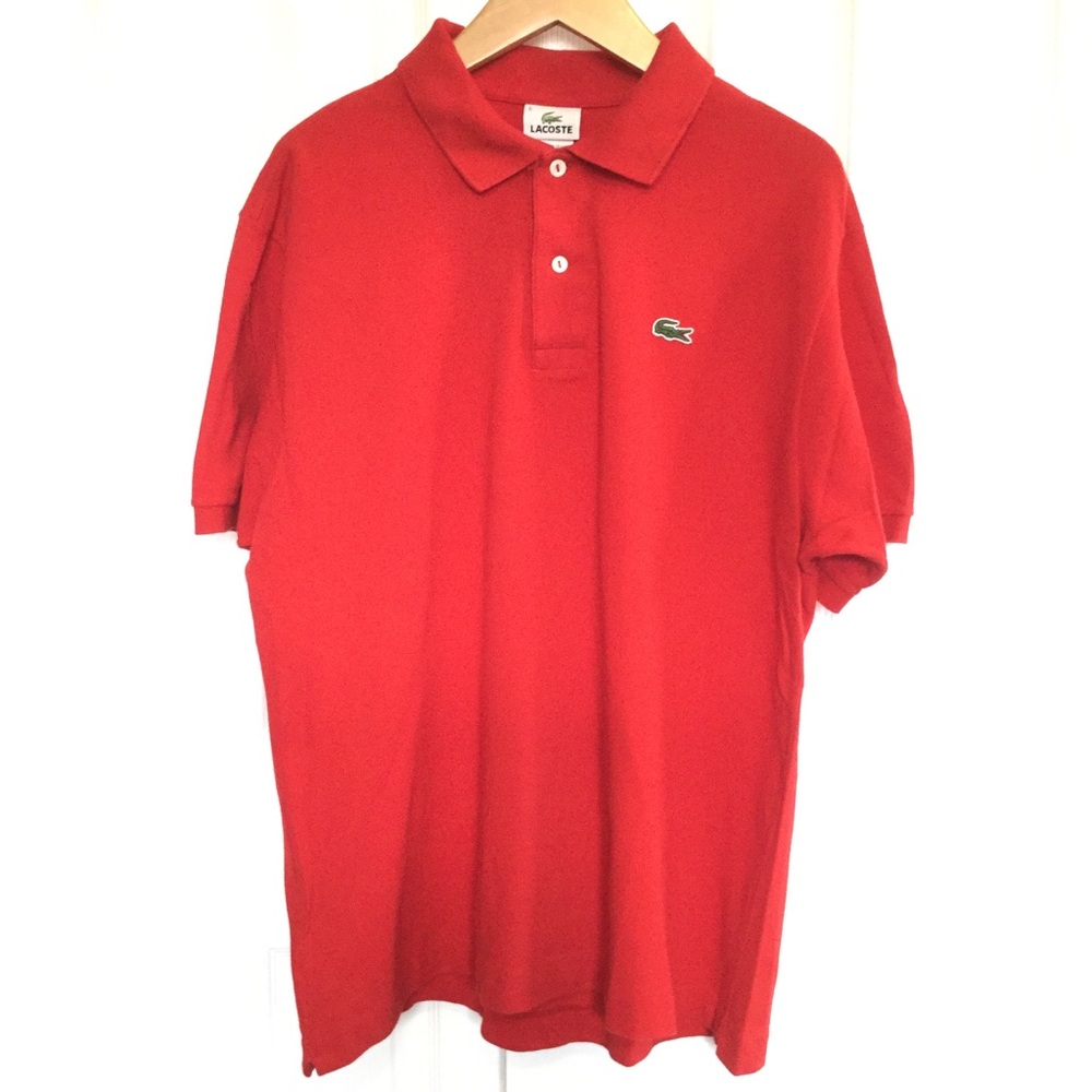 Lacoste Polo Red sz 6 (XL)